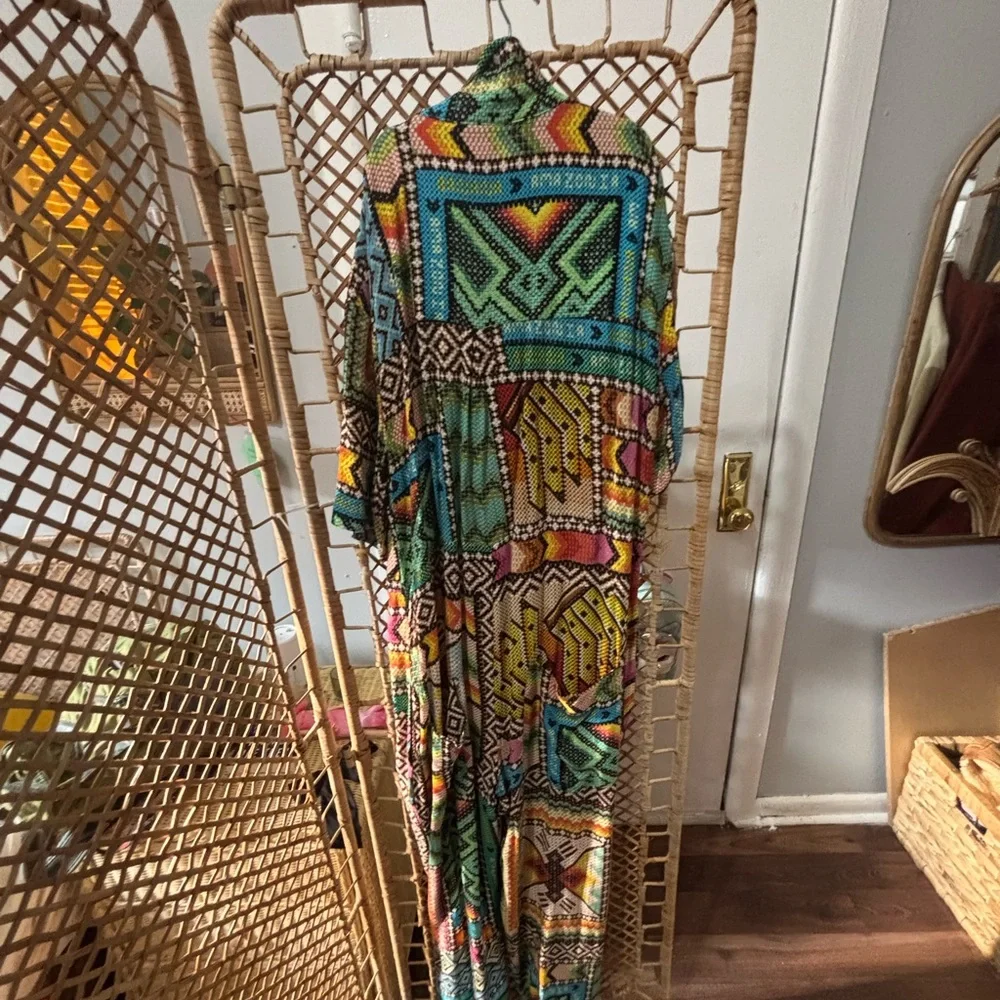 Farm Rio Banana Scarfs Jumpsuit - Picture 2 of 4